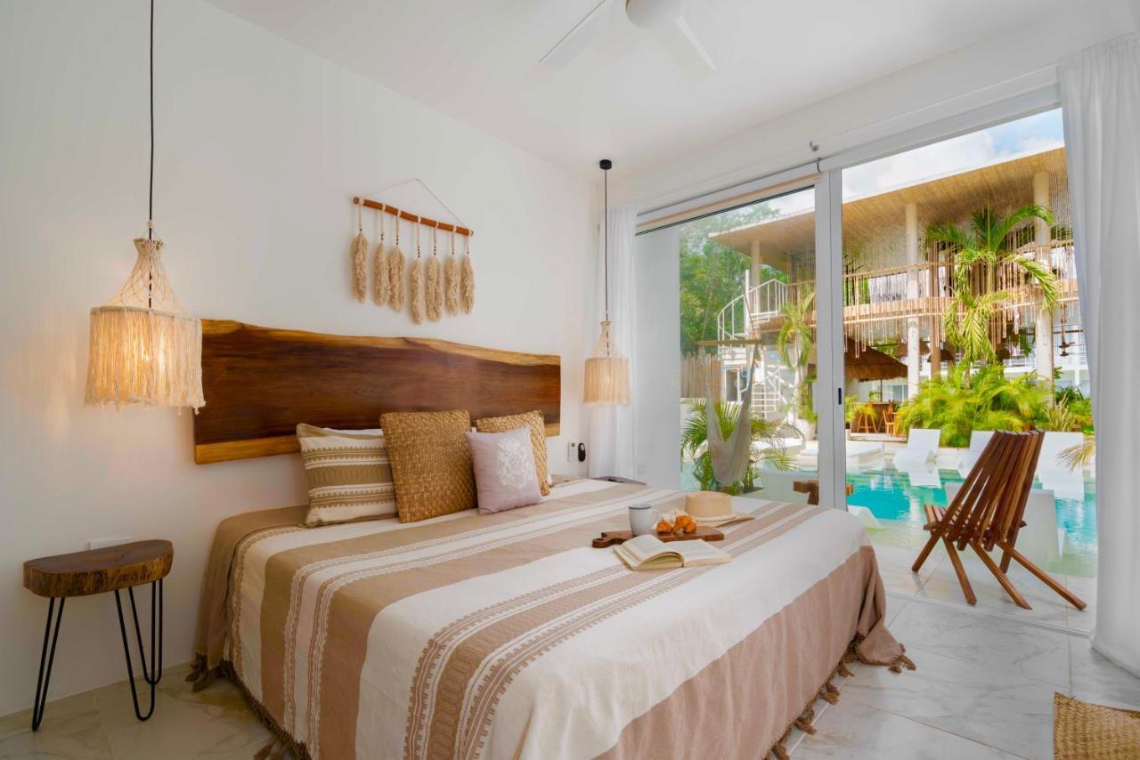 Beautiful Swim-Up Studio With Private Terrace, Pool And Jungle Gym تولوم المظهر الخارجي الصورة