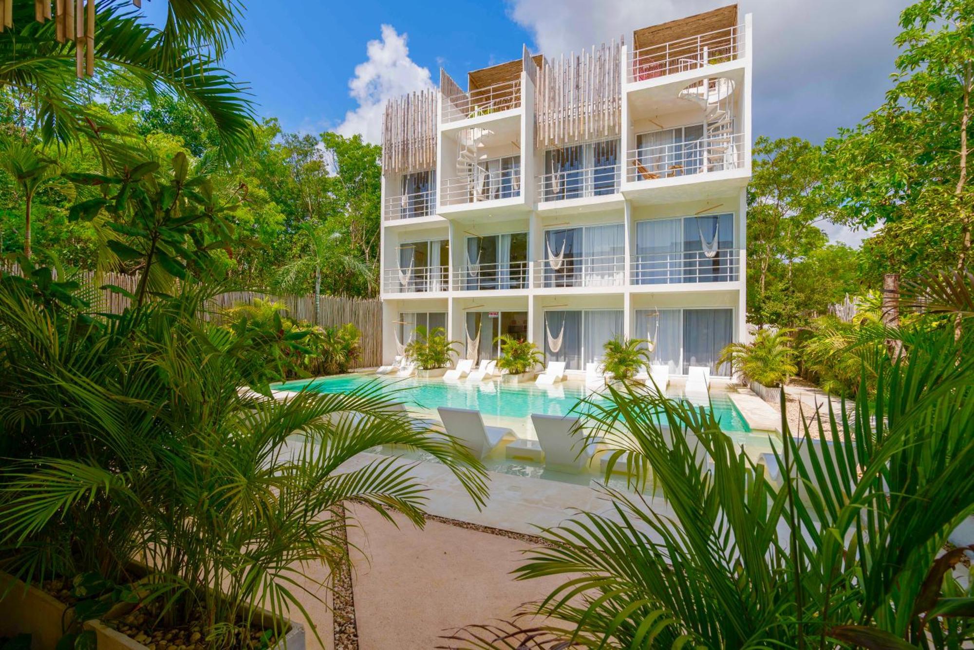 Beautiful Swim-Up Studio With Private Terrace, Pool And Jungle Gym تولوم المظهر الخارجي الصورة